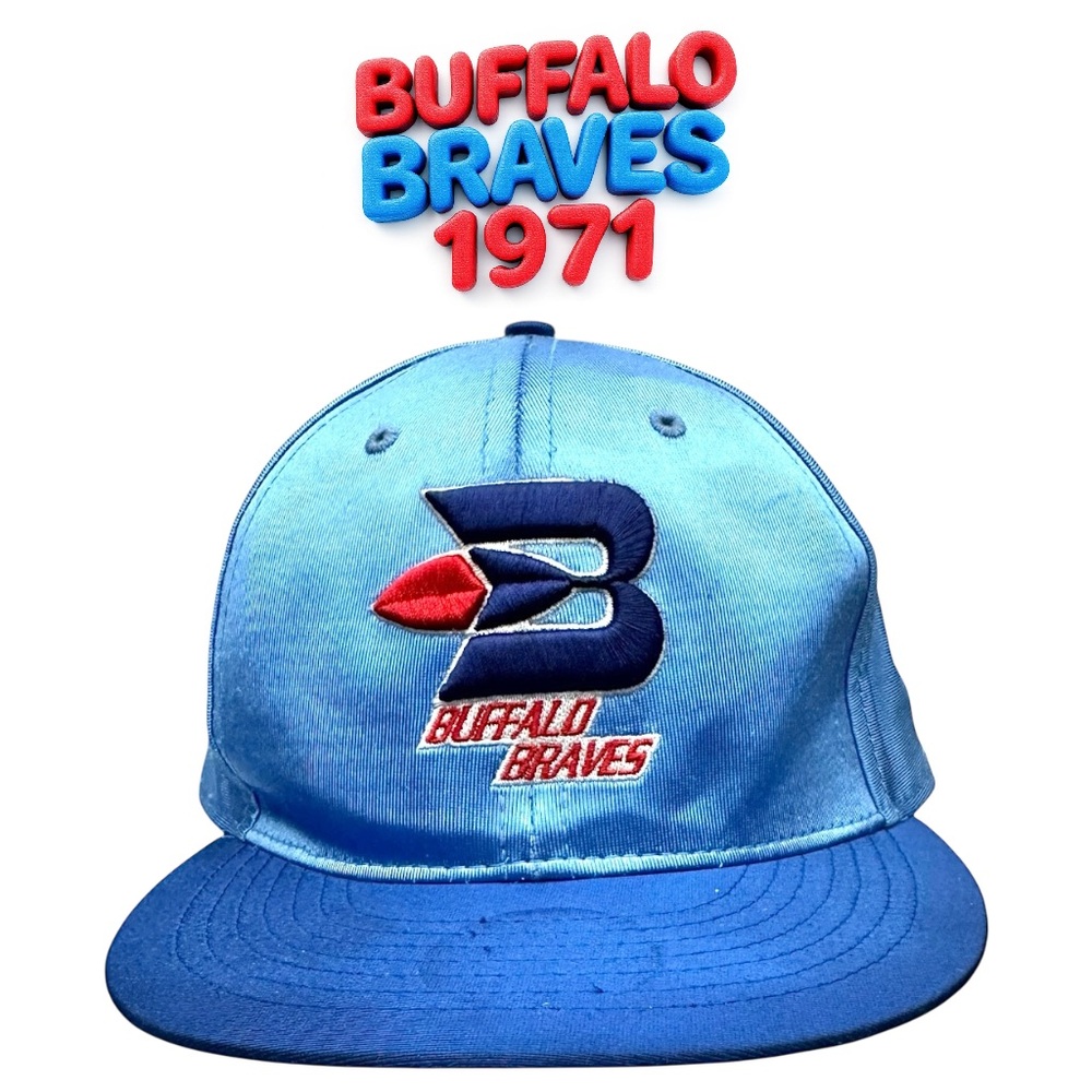 Mitchell & Ness Buffalo Braves Fitted Cap Light Blue Size 5XL Rare NBA Hat